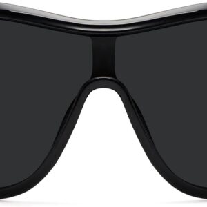BOTEN Trendy Oversized Sunglasses For Women Men, Big Tinted Funky Wrap Around Sunglasses Apres Ski Shield Cool Shades