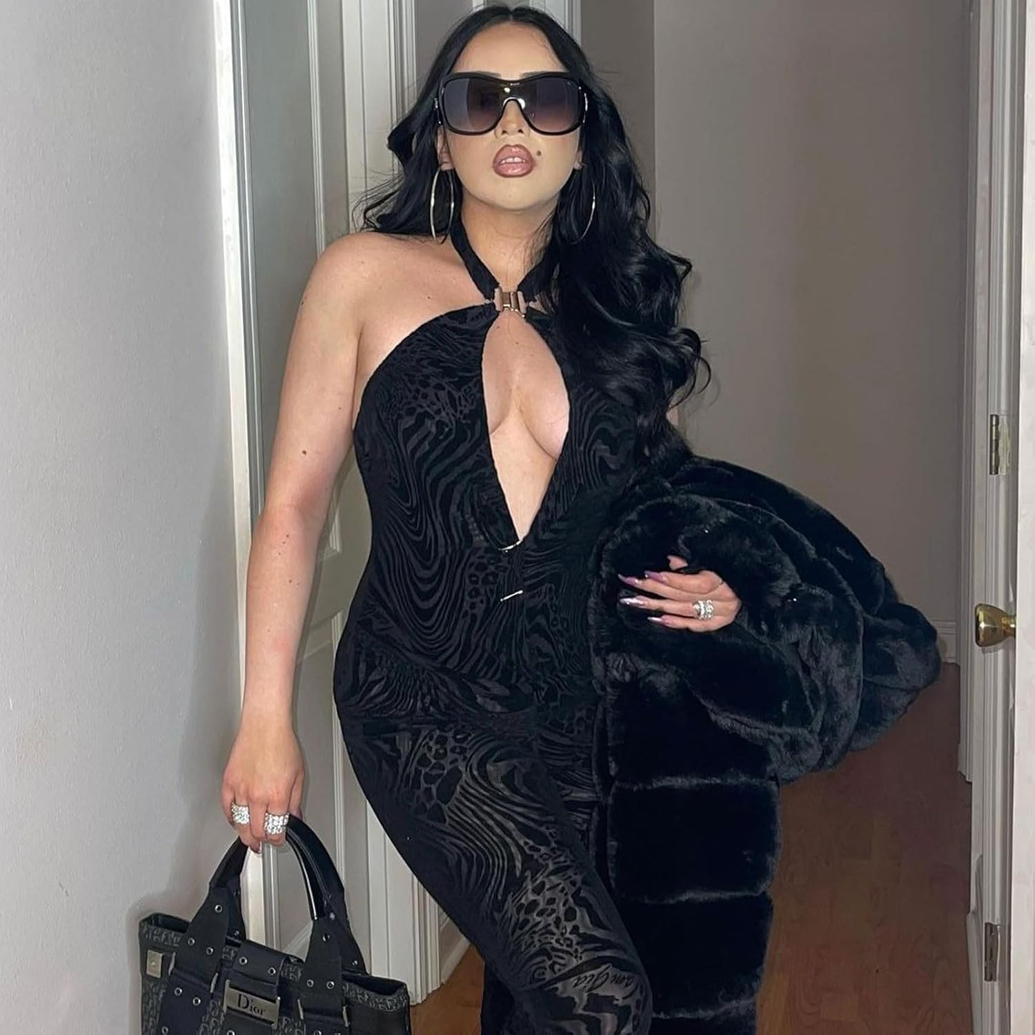 BOTEN Trendy Oversized Sunglasses For Women Men, Big Tinted Funky Wrap Around Sunglasses Apres Ski Shield Cool Shades - Image 4