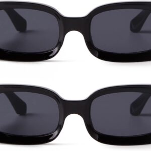 DQbhzh Sunglasses Women Men Sunglasses Womens Polarized Vintage Retro Round Square Trendy Y2K Rectangle Shades UV Protection