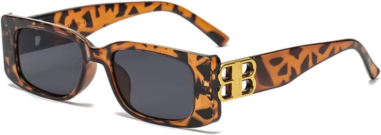 DUPER Rectangle Sunglasses Womens Trendy Taylor Swift Sunglasses \u2013 Mob Wife Aesthetic Black Sunglasses for Woman From