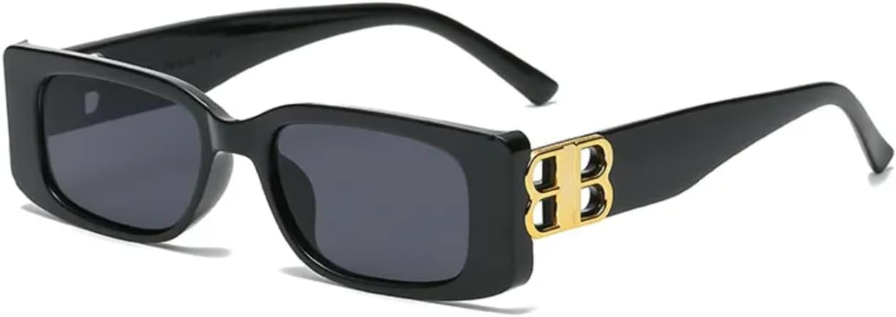 DUPER Rectangle Sunglasses Womens Trendy Taylor Swift Sunglasses \u2013 Mob Wife Aesthetic Black Sunglasses for Woman From - Image 6