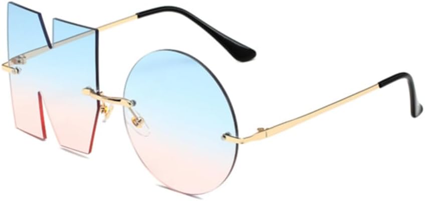 ENTHYI Letter NO Party Rimless Irregular Design Sunglasses For Men\/Women UV400 Streetwear Eyewears - Image 11