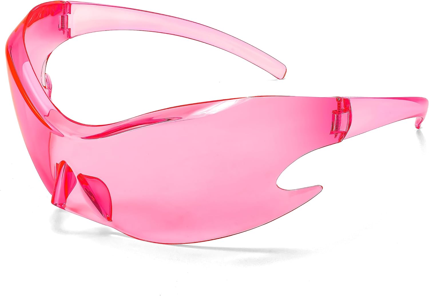 FEISEDY Futuristic Sunglasses, Fashion Alien Y2K Wrap Around for Women Men B4135 - Image 9