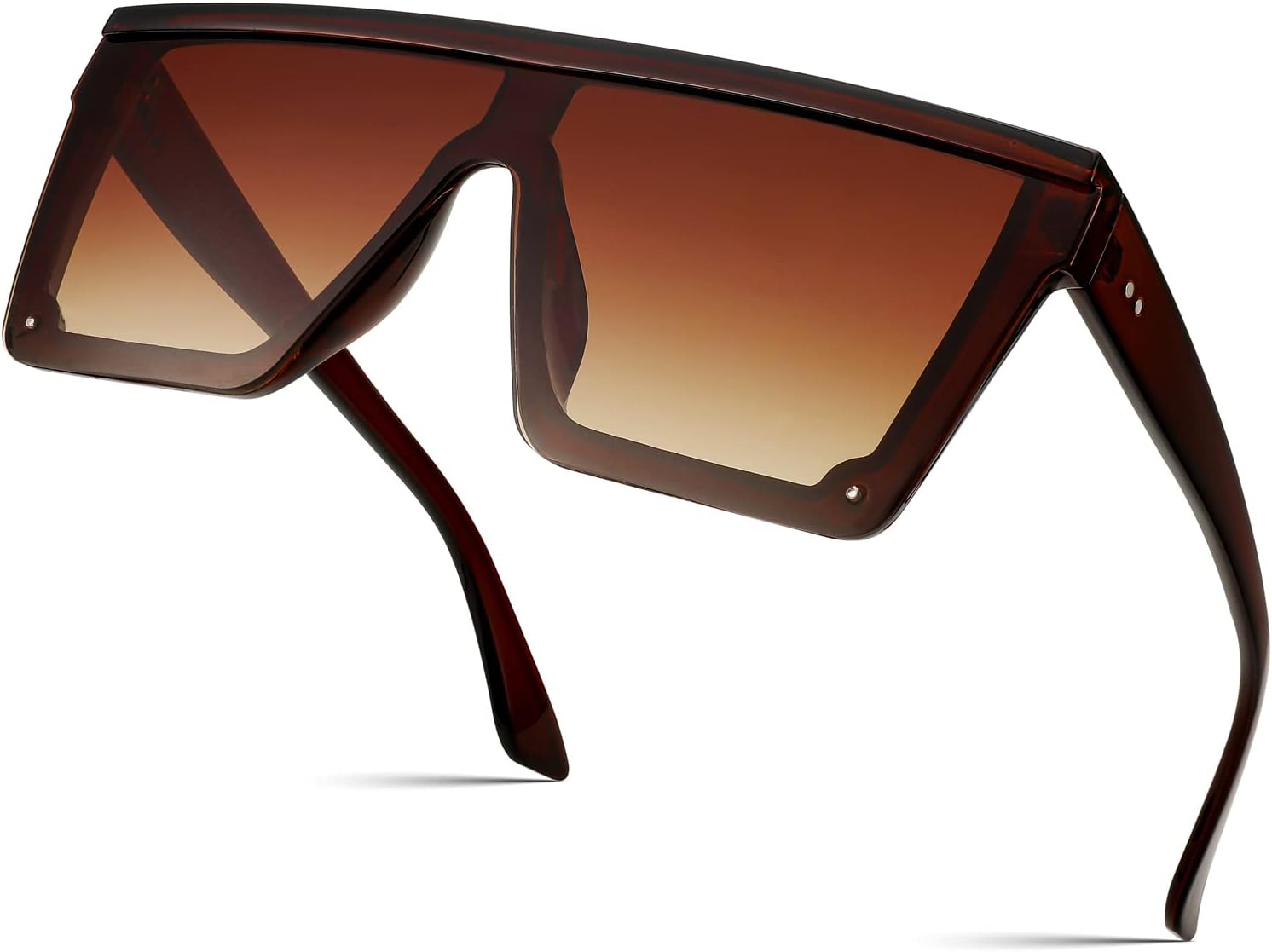 FEISEDY Oversized Sunglasses Mens Womens Flat Top Square Trendy Visor Shades UV400 B2470 - Image 18