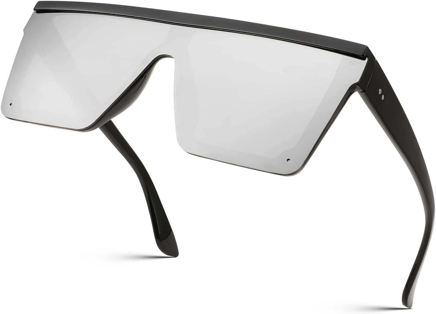 FEISEDY Oversized Sunglasses Mens Womens Flat Top Square Trendy Visor Shades UV400 B2470 - Image 14