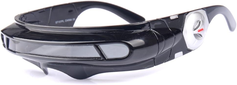 Futuristic Cyclops Monoblock Shield Mirrored Polarized Sunglasses UV400 - Image 3