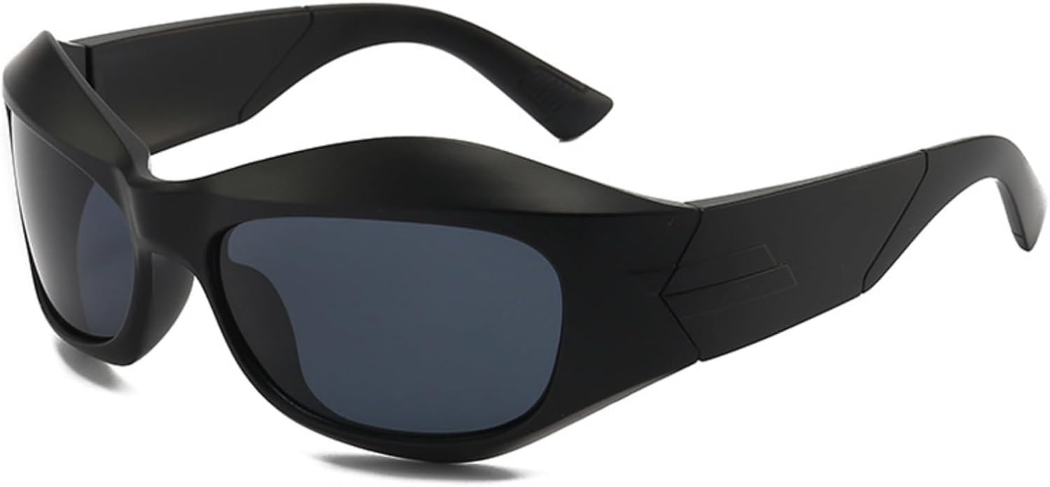 Futuristic Sunglasses, Punk Hip Hop Spicy Girl Instagram, Internet Celebrity, Sunglasses, Cross border Glasses for Men and Women (Avocado Green) - Image 6