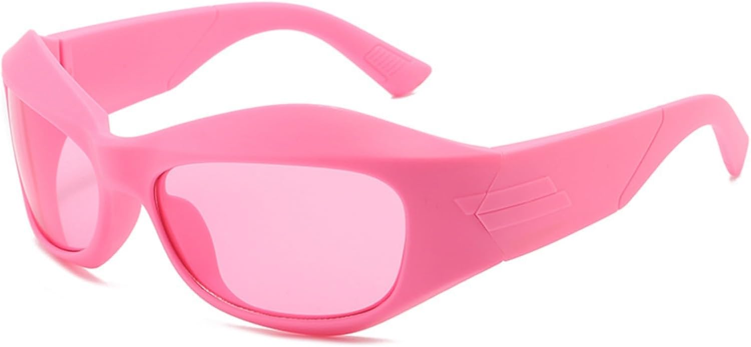 Futuristic Sunglasses, Punk Hip Hop Spicy Girl Instagram, Internet Celebrity, Sunglasses, Cross border Glasses for Men and Women (Avocado Green) - Image 4