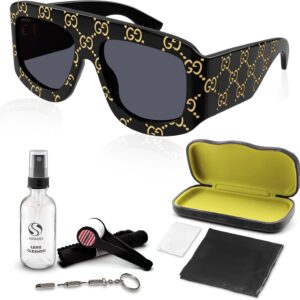 Gucci GG0983S Designer Square Aviator Shape Sunglasses with Non-Polarized Lenses - Epitome of Luxury and Style