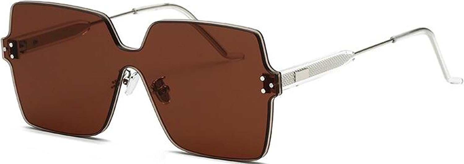 J&L Glasses Fashion Rimless One Piece Clear Lens Color Candy Sunglasses 1888 - Image 5