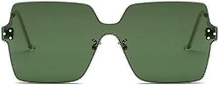 J&L Glasses Fashion Rimless One Piece Clear Lens Color Candy Sunglasses 1888 - Image 3