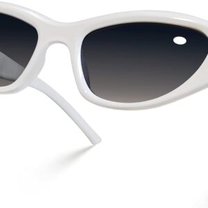 Laemzinv Y2K Star Rectangle Sunglasses for Women, 2000s Vintage Designer Style with Retro Frame UV 400 Looks Fantasy! LA034