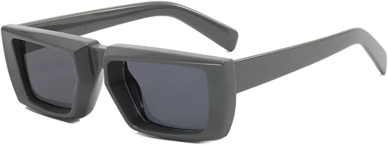 LJTJTAV Fashion Punk Futuristic Sunglasses Retro Rectangle Uv400 - Image 12