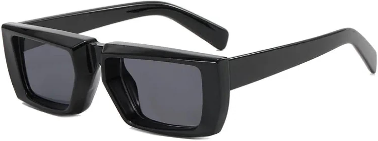 LJTJTAV Fashion Punk Futuristic Sunglasses Retro Rectangle Uv400 - Image 10