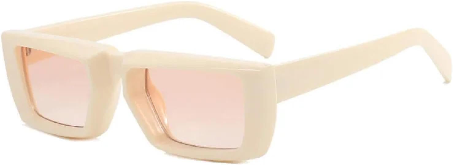 LJTJTAV Fashion Punk Futuristic Sunglasses Retro Rectangle Uv400 - Image 11