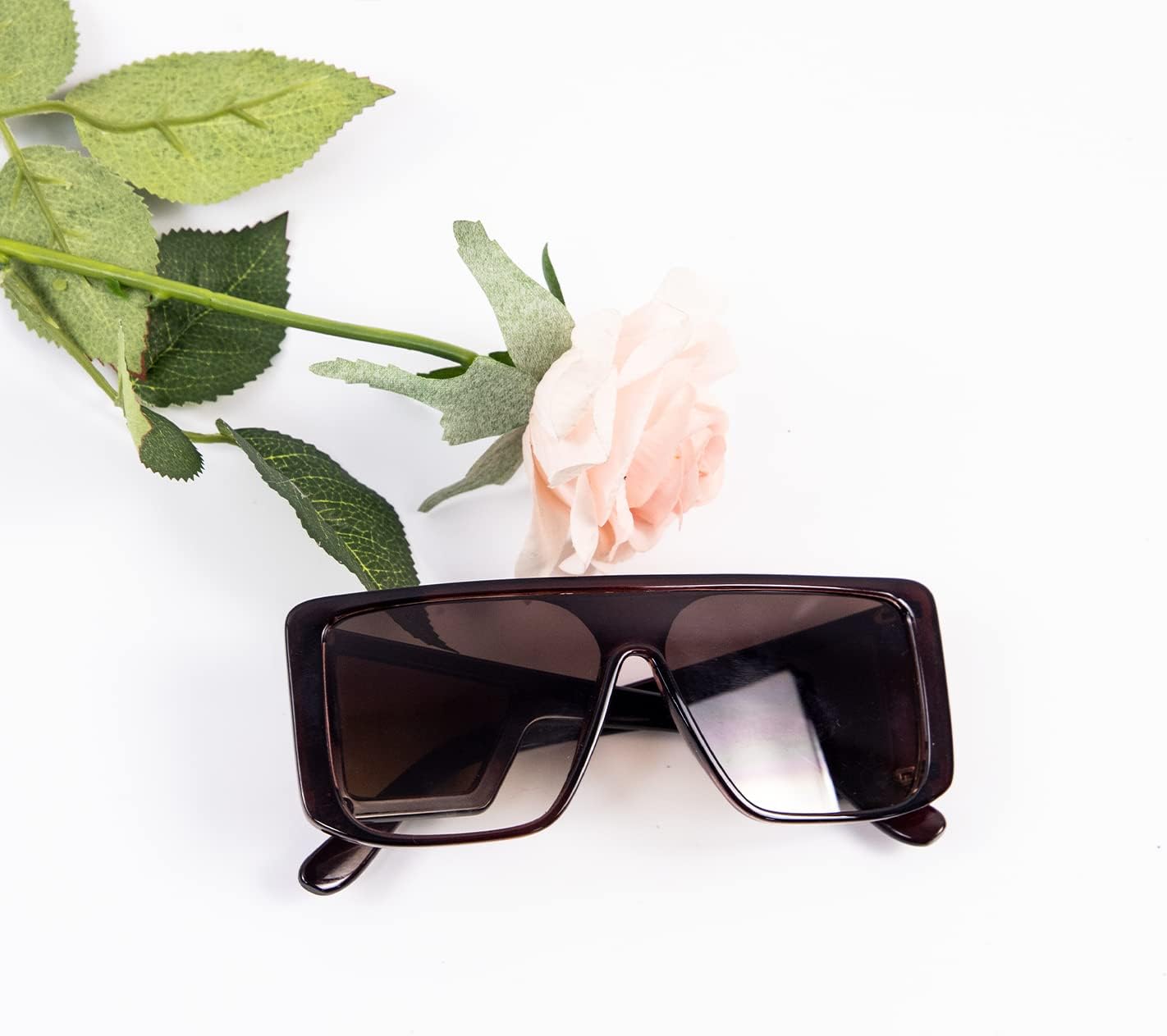 Men\u2019s and Women\u2019s Wrap Around Sunglasses Fit Over Glasses Side Shields Fun Cool y2k Designer Square Shades - Image 4