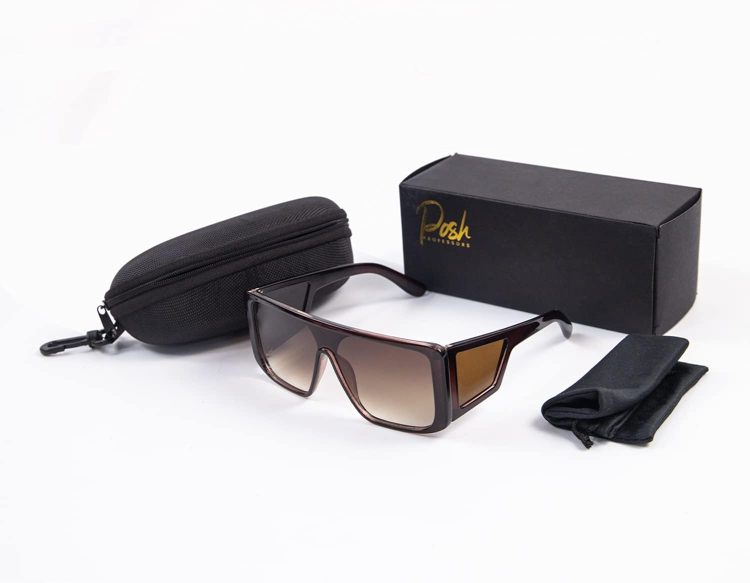 Men\u2019s and Women\u2019s Wrap Around Sunglasses Fit Over Glasses Side Shields Fun Cool y2k Designer Square Shades - Image 6