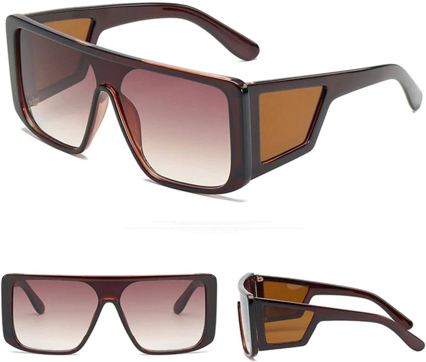 Men\u2019s and Women\u2019s Wrap Around Sunglasses Fit Over Glasses Side Shields Fun Cool y2k Designer Square Shades