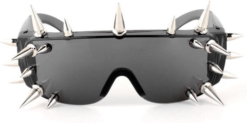 mincl\/Punk Rocker Large Shield Spike Fashion Novelty Club Sunglasses - Image 10