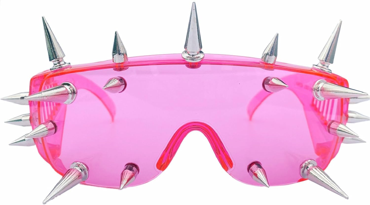 mincl\/Punk Rocker Large Shield Spike Fashion Novelty Club Sunglasses - Image 9