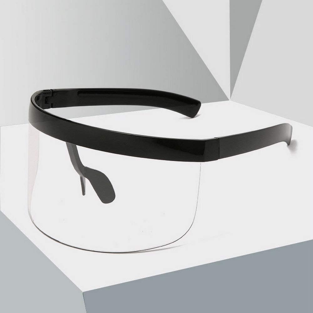 mincl\/Super Large Futuristic Oversize Shield Visor Sunglasses Flat Top Mirrored Lens 172mm - Image 4