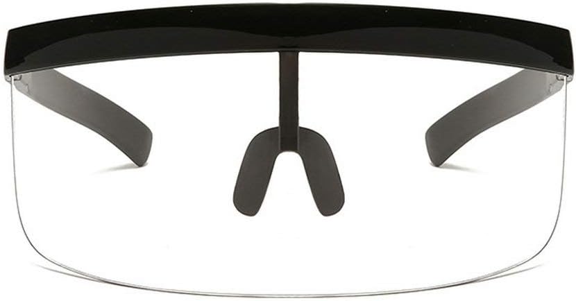 mincl\/Super Large Futuristic Oversize Shield Visor Sunglasses Flat Top Mirrored Lens 172mm - Image 3