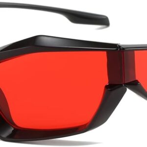 NIDOVIX Trendy Wrap Around Sunglasses for Men Women Fashion Cool Sport Y2K Stylish Cat Eye Sun Glasses UV400 Protection