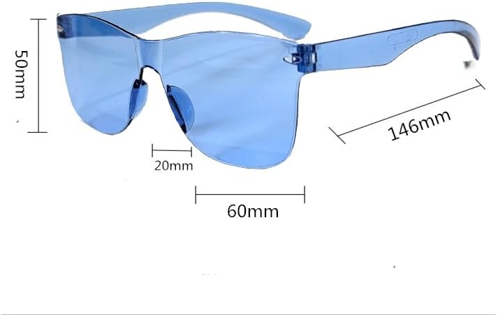 Retro Futuristic Red Shield Sunglasses - Oversized Square Flat Top Colored Sunnies - Image 2