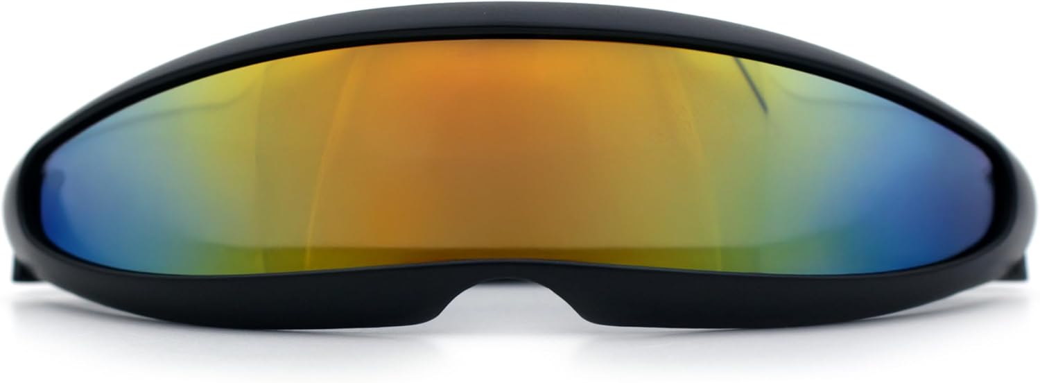 SA106 Mirror Lens Monolens Cyclops Robotic Futuristic Sunglasses - Image 6