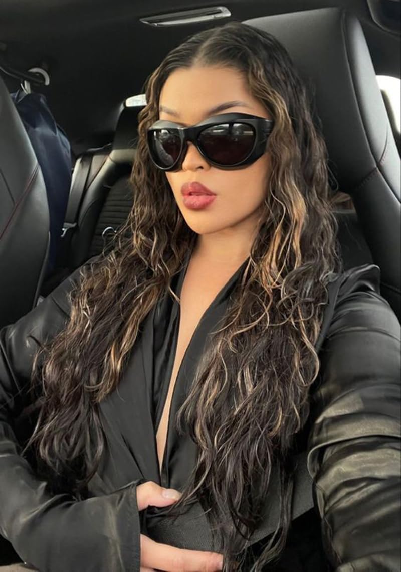 SORVINO Futuristic Oval Sunglasses for Women Men Fashion Oversized Wrap Around Glasses Beige Pink Shades - Image 9