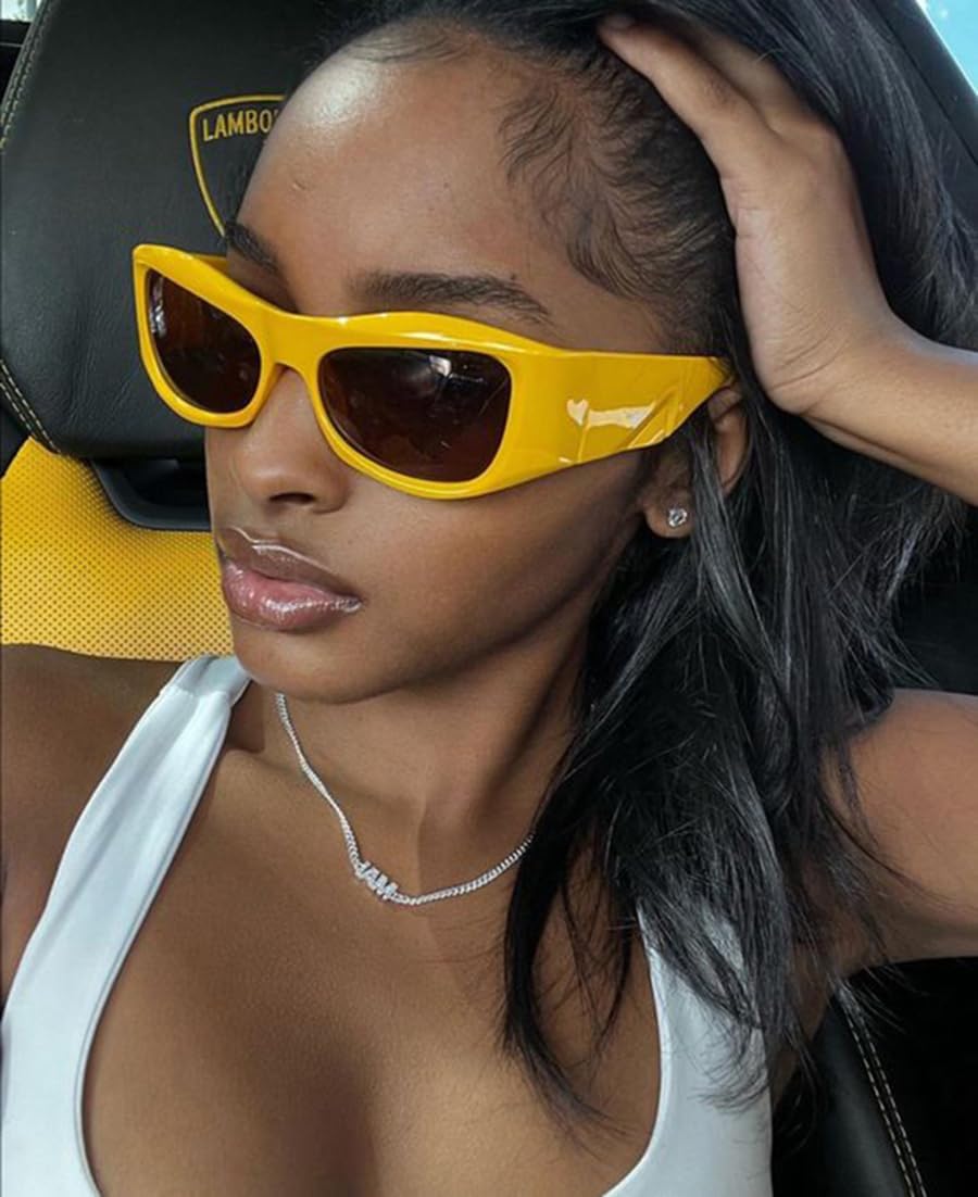 SORVINO Futuristic Oval Sunglasses for Women Men Fashion Oversized Wrap Around Glasses Beige Pink Shades - Image 8