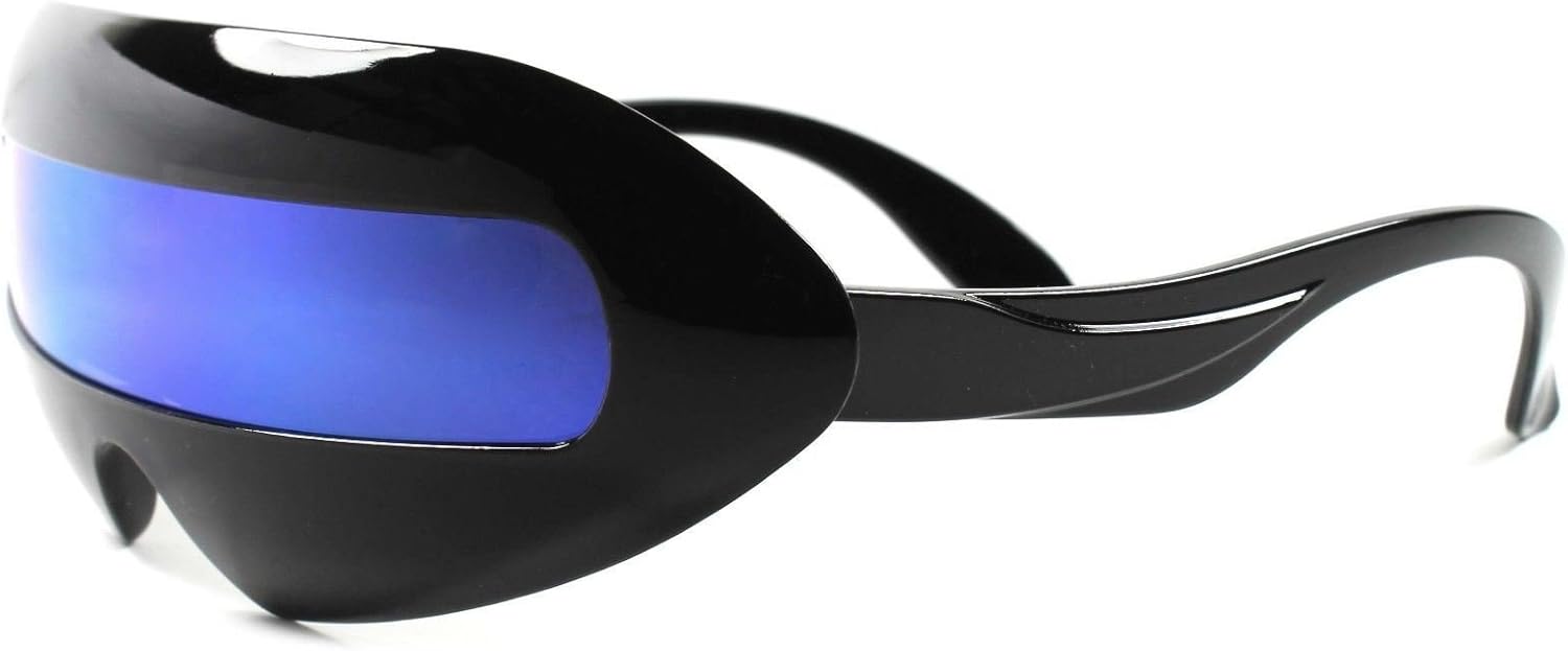 Space Robot Costume Rave Party Cyclops Futuristic Lens Sunglasses