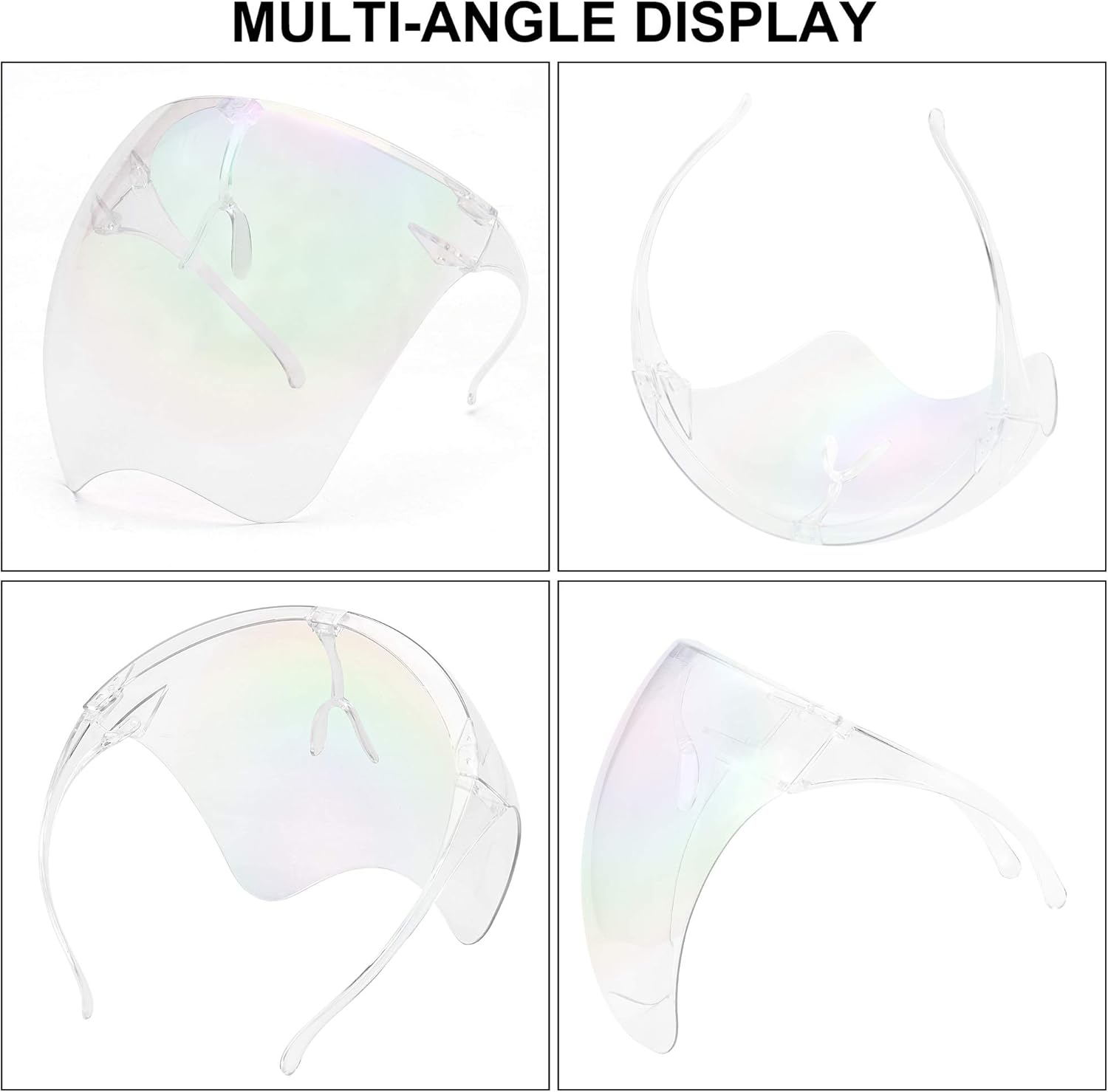 STORYCOAST Oversized Safety Protective Face Shields Goggles Sunglasses Women/Men (Anti-Fog/Anti-Spray) (Multicolor Mirror, 6.10) - Image 7