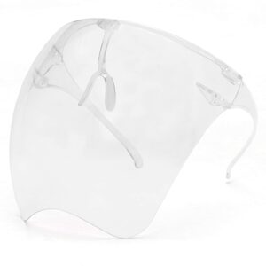 STORYCOAST Oversized Safety Protective Face Shields Goggles Sunglasses Women/Men (Anti-Fog/Anti-Spray) (Transparent, 6.10)