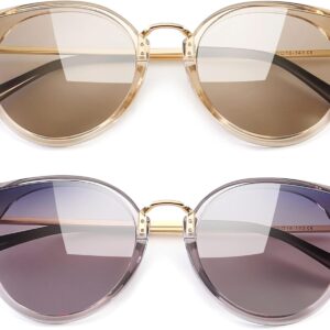 SUNGAIT Oversized Vintage Polarized Cat Eye Sunglasses for Women UV400