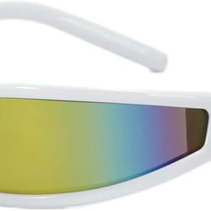 TIGA VINTA Futuristic Wrap Around Sunglasses Men Women Trendy Narrow Sqaure Frame Gangster Style Shades Eyewear