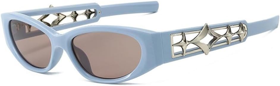 TYUVIVO Small Frame Cat Eye Sunglasses Women Luxury Sun Glasses Men Futuristic Sunglass Star Shades - Image 10