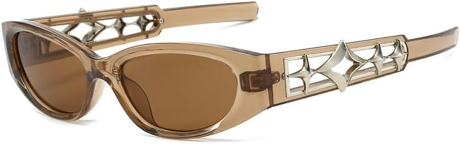 TYUVIVO Small Frame Cat Eye Sunglasses Women Luxury Sun Glasses Men Futuristic Sunglass Star Shades - Image 12