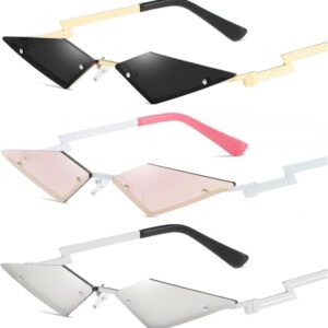 UQKY Vintage Cat Eye Sunglasses for Women - Trendy Triangle Eyewear for Stylish Ladies