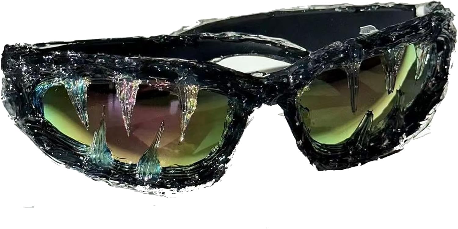 Wrap Around Y2K Sunglasses Men And Women Cool Sunglasses Personalized Street Party sunglasses N45