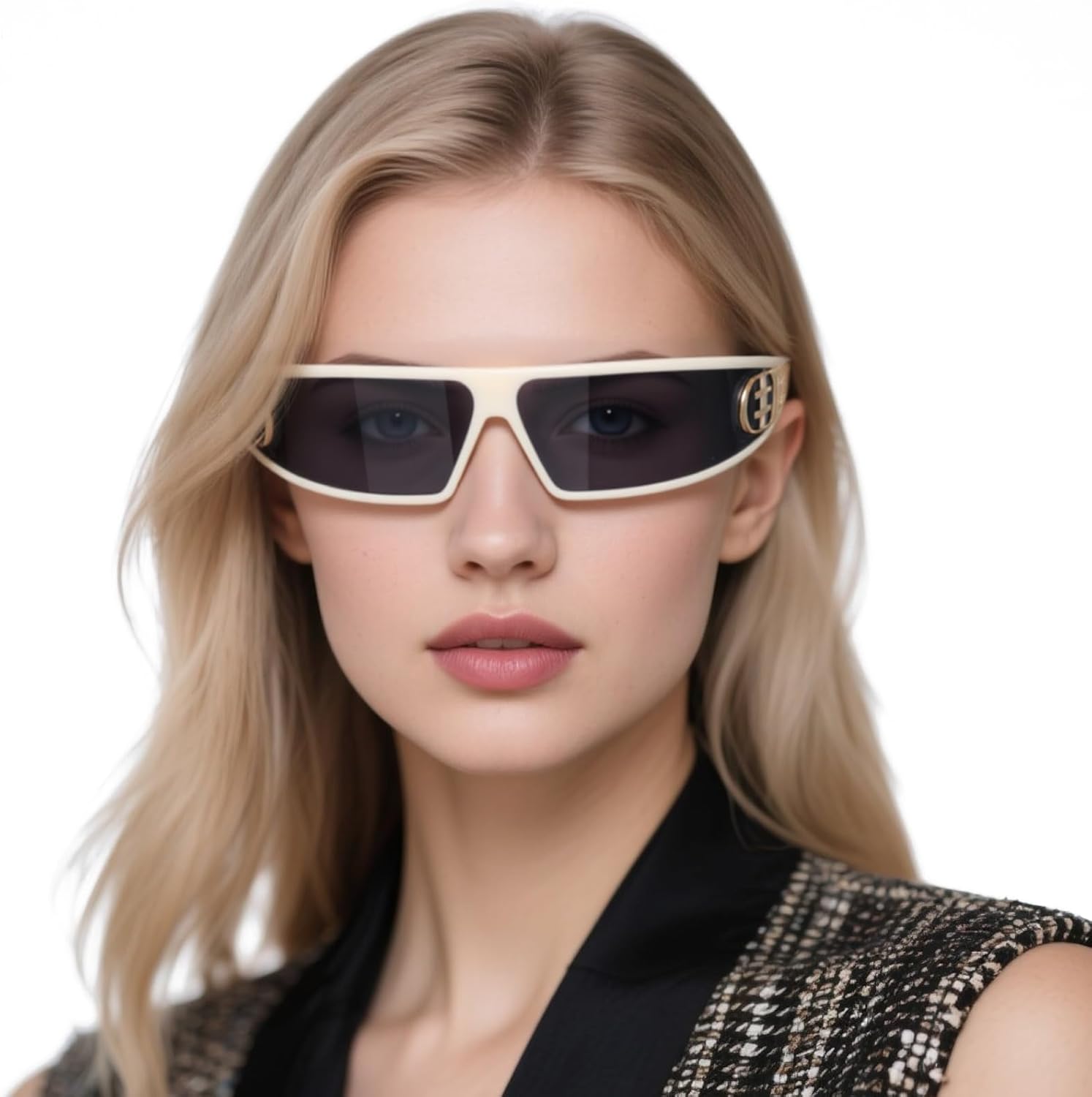 XODITO Stylish Sunglasses Headband for Women Men Cool Sport Sun Glasses Y2K Sport Wrap Shades