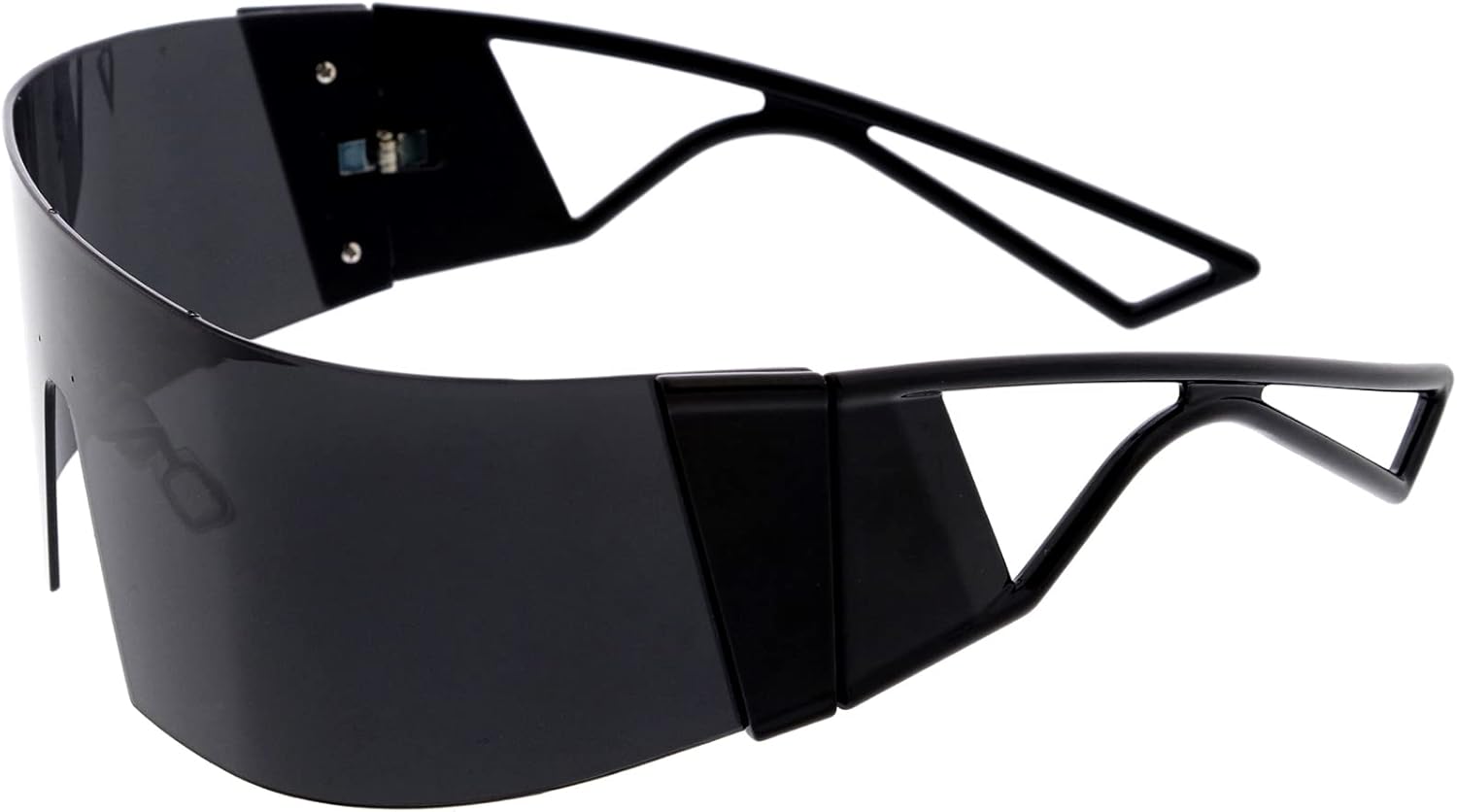 zeroUV - 80s Retro Wrap Around One Piece Futuristic Sunglasses D305 - Image 3