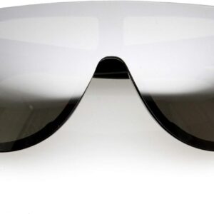 zeroUV 80s Baseball Sunglasses, Mirrored Men Sports Glasses, Women Goggles for Cycling, Wraparound Visor Shield