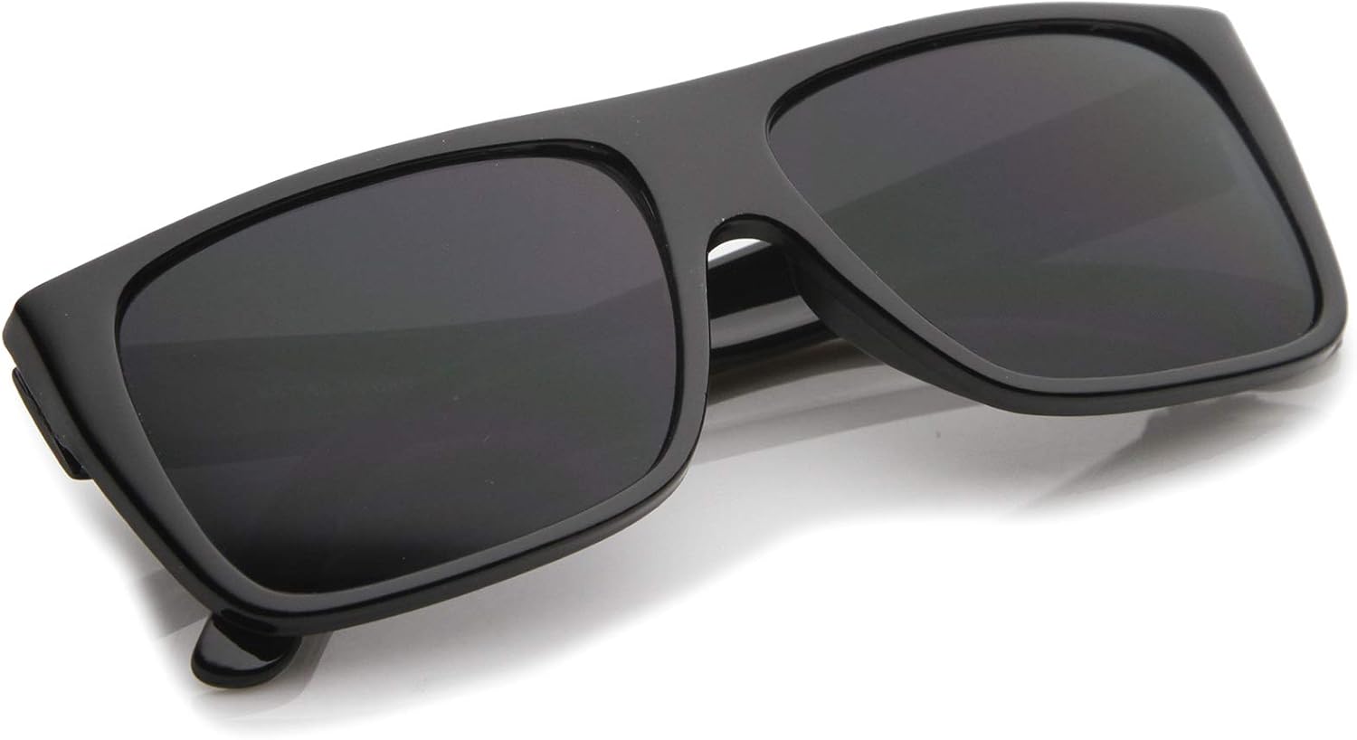 zeroUV Retro Flat Top Wide Temple Eazy E Style Rectangle Sunglasses 57mm - Image 5