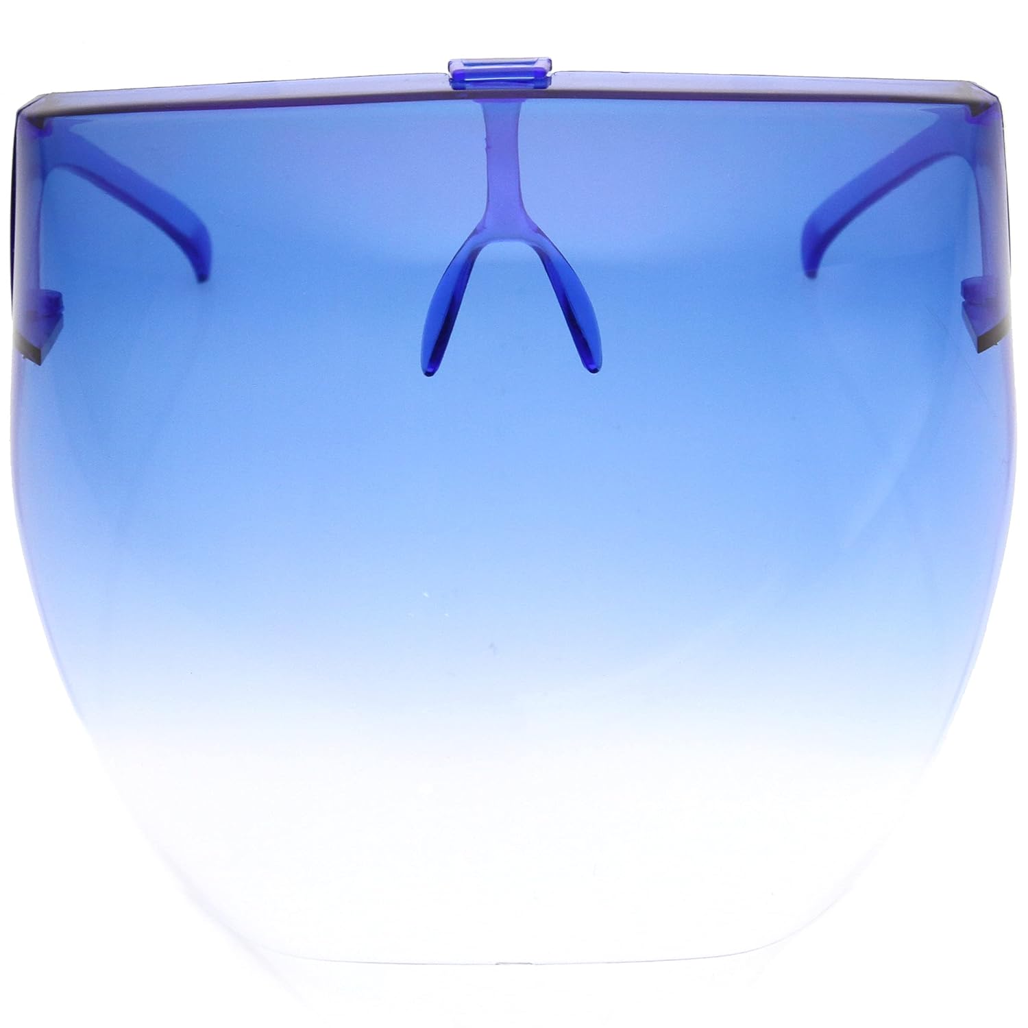 zeroUV Tinted\/Ombre Face Shield Full Cover Visor Glasses\/Sunglasses (Anti-Fog\/Blue Light Filter) Lapis\/Fade
